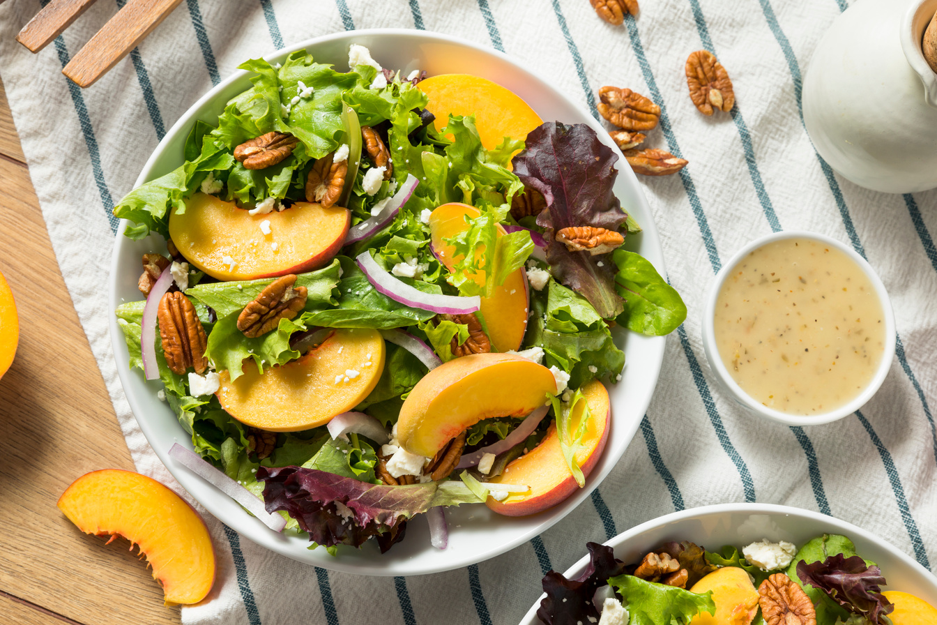 Healthy Homemade Peach Salad